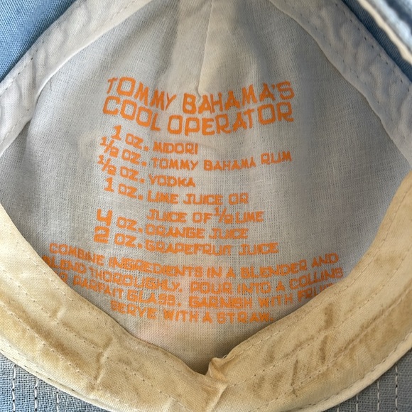 TOMMY BAHAMA BASEBALL CAP Washed-Out Blue Embroidered Orange Marlin Logo - Picture 9 of 12